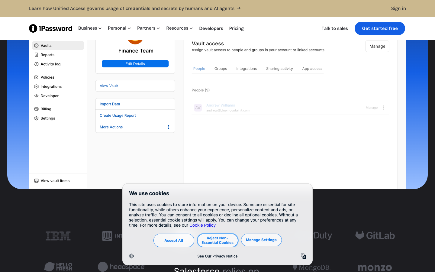 1Password mid-page
