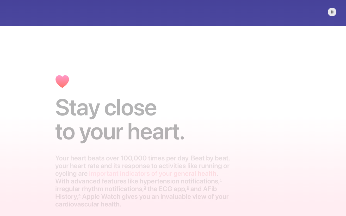Apple Health lower page