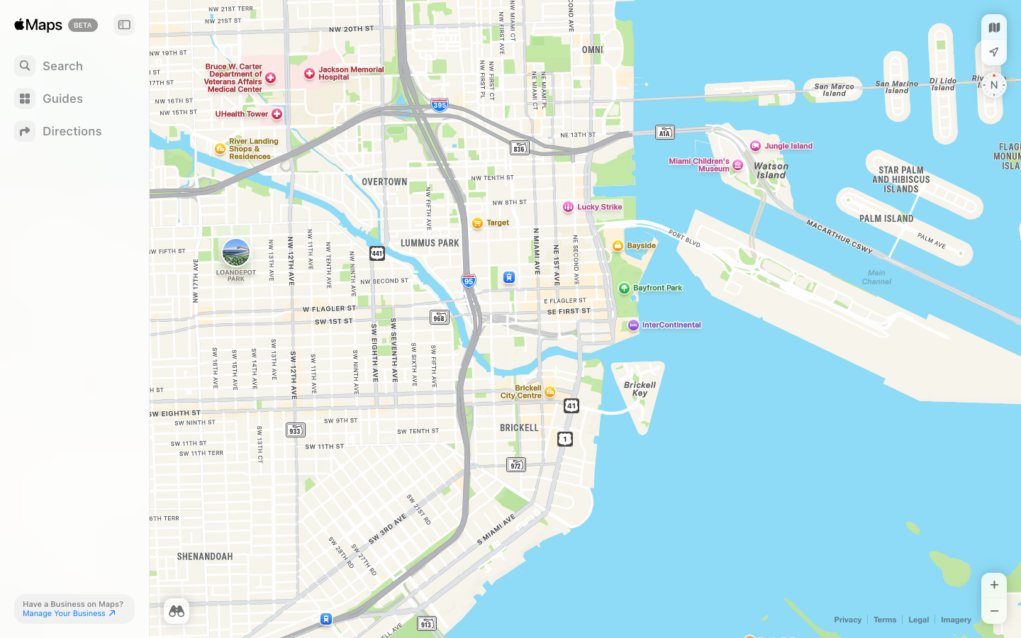 Apple Maps mid-page