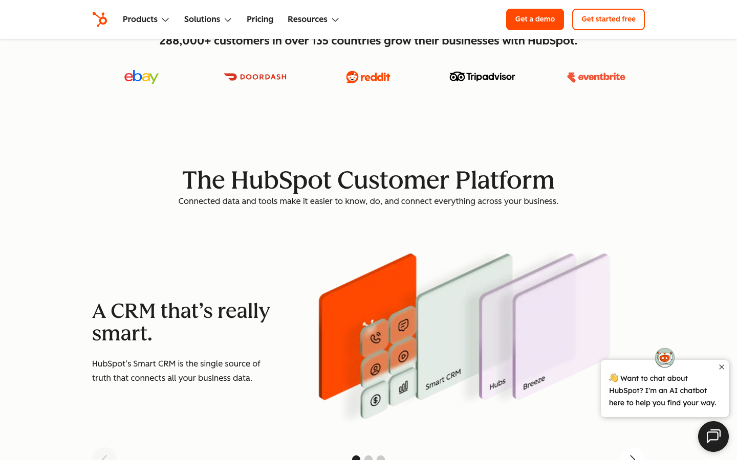 HubSpot mid-page